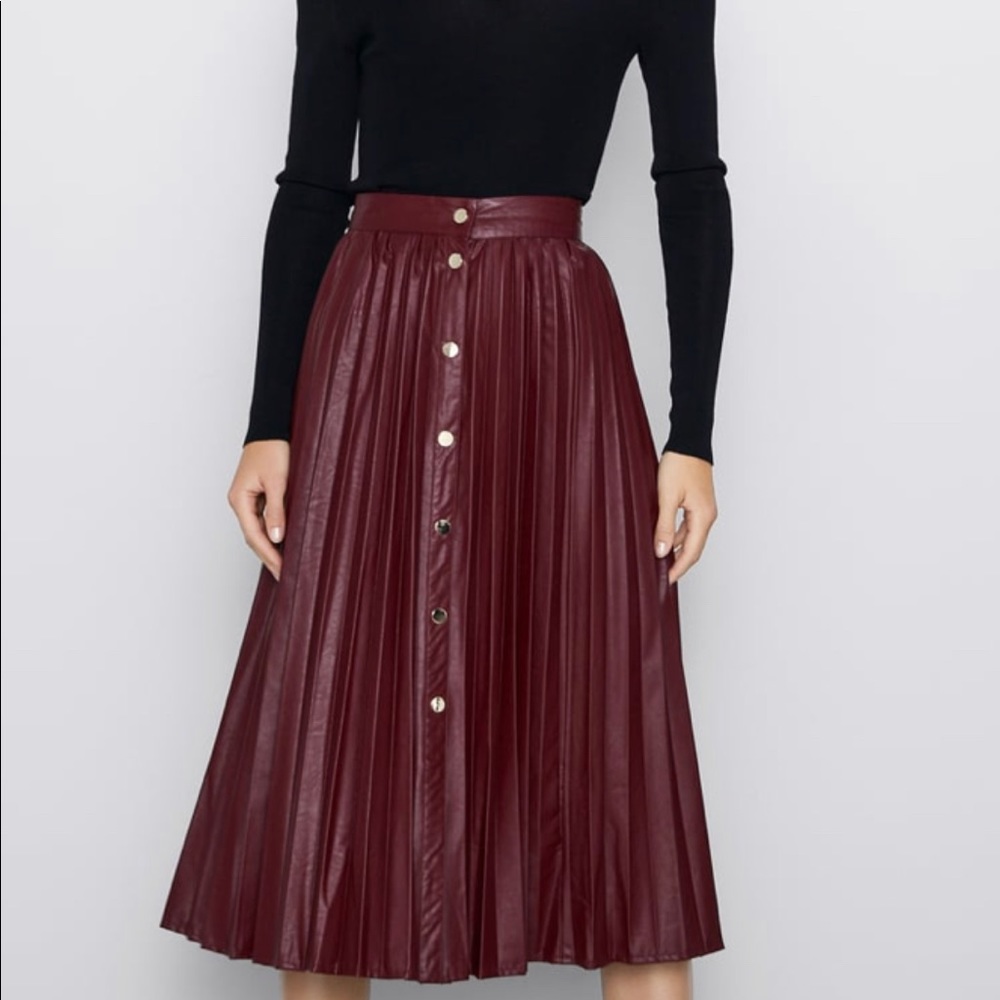 Zara Leather Skirt NWT